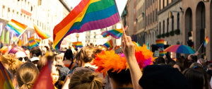 People celebrating Pride