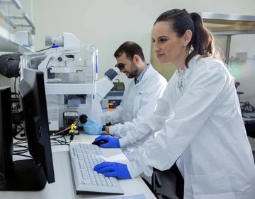 Teva Employees in Israel Research Laboratory