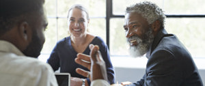 People discussing why diversity in clinical trials is important 