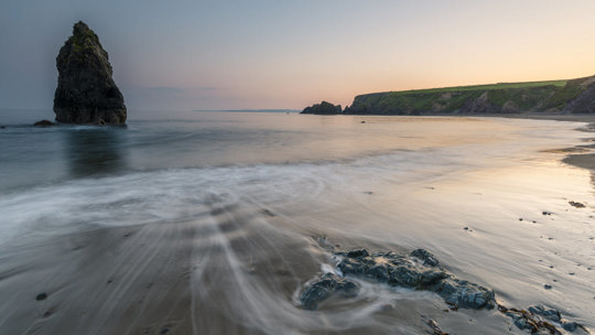 Beach photo long exposure