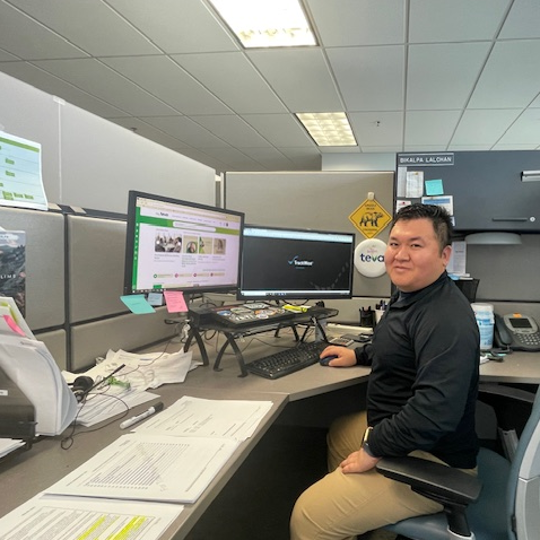 Bikalpa Lalchan's desk