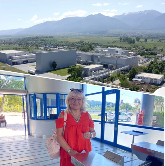 Yuliyana entering the facility